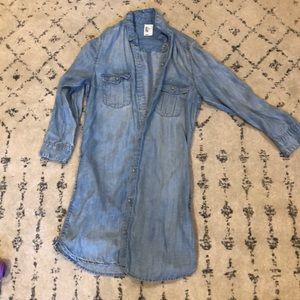 Chambray shirtdress